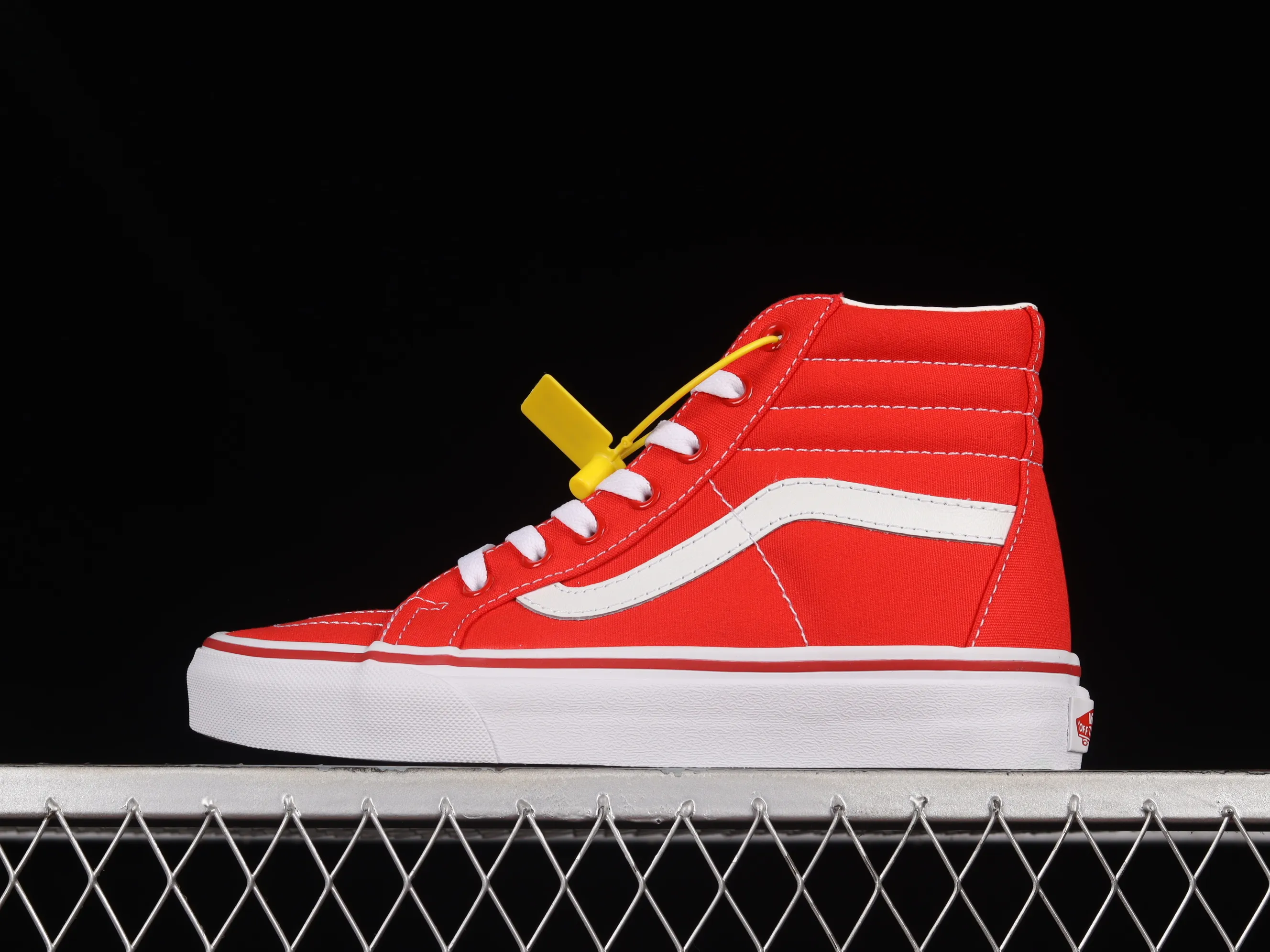 All categories Vans Vans series Vans Hi Vans high-top Vans SK8-Hi Vans official high-end branch classic red and white high-top casual sneakers VN000TS9GYK